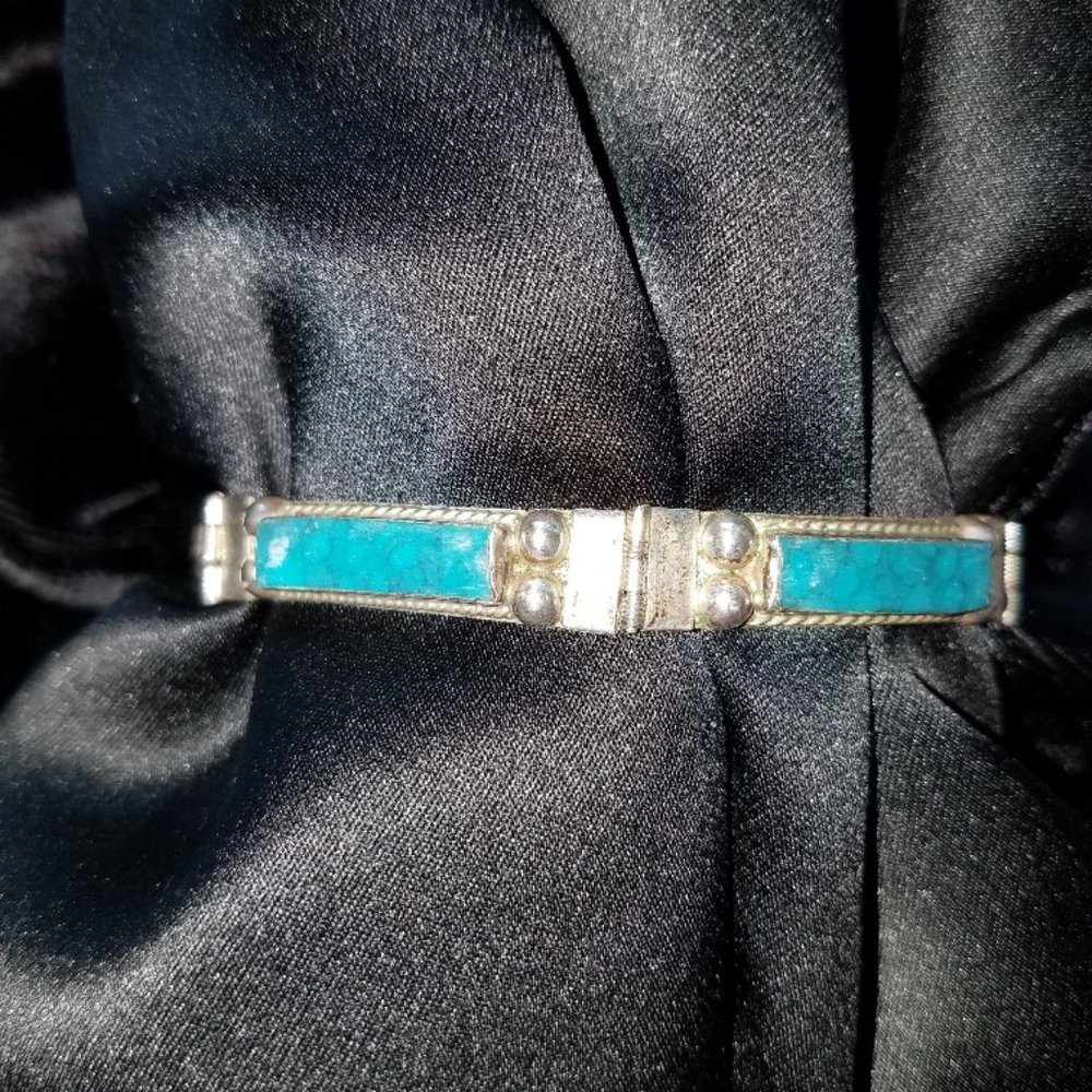 Turquoise silver bracelet